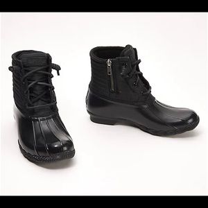 Sperry Suede/Wool Quilted Saltwater Duck Boots